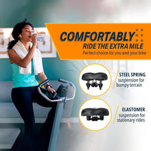 Load image into Gallery viewer, Universal Extra Wide Bicycle Seat - Memory Foam &amp; Durable Faux Leather Covering