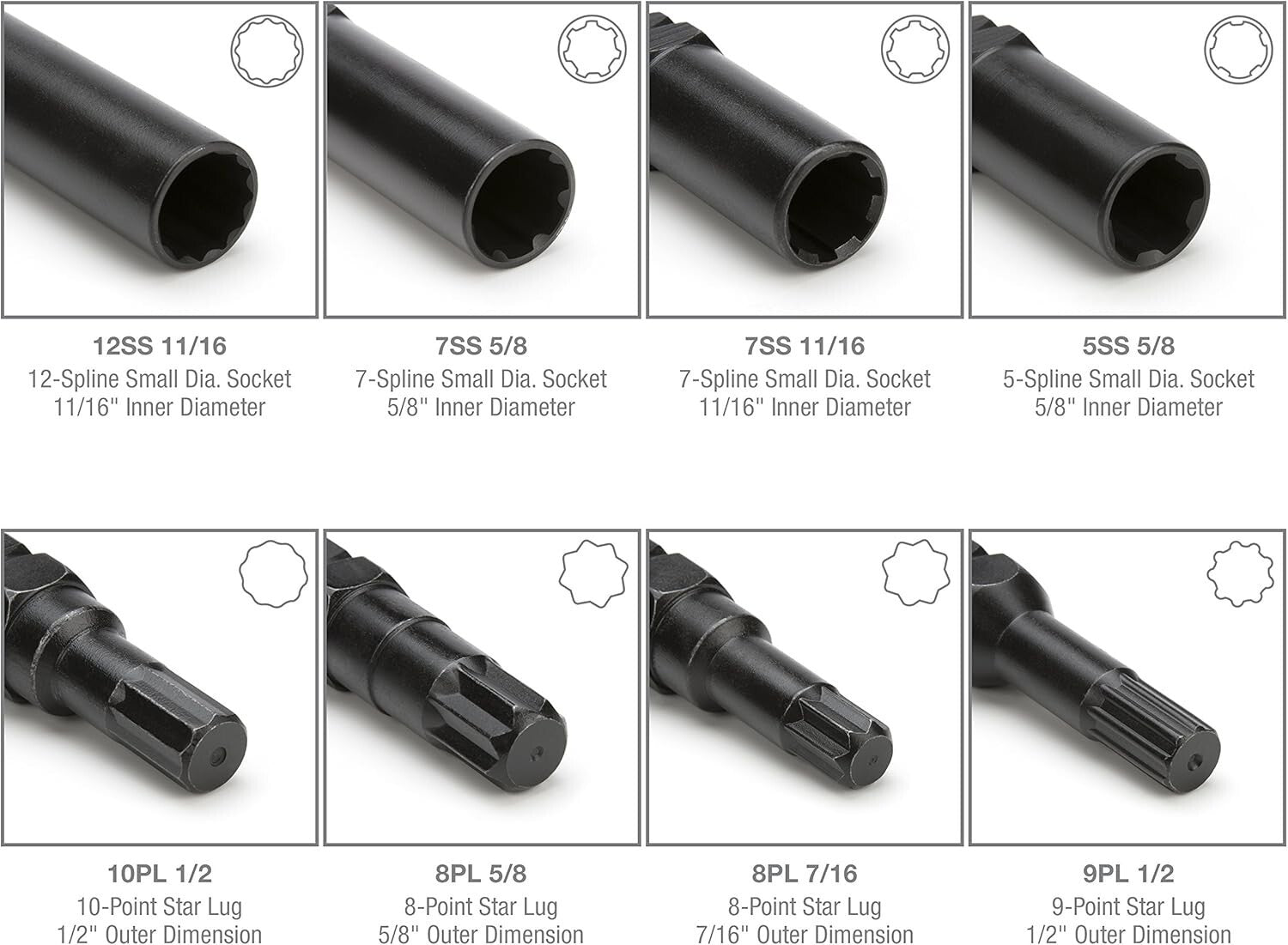 16-Piece Locking Lug Nut Key Set - Durable Chrome Vanadium Steel with Case