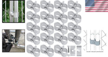 Load image into Gallery viewer, 20 Modern Rock-Solid Dog Kennel Panel Clamps - Weather-Resistant Steel