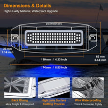 Load image into Gallery viewer, Bright Blue 84 LED Marine Boat Lights - Waterproof IP68 Underwater Illumination
