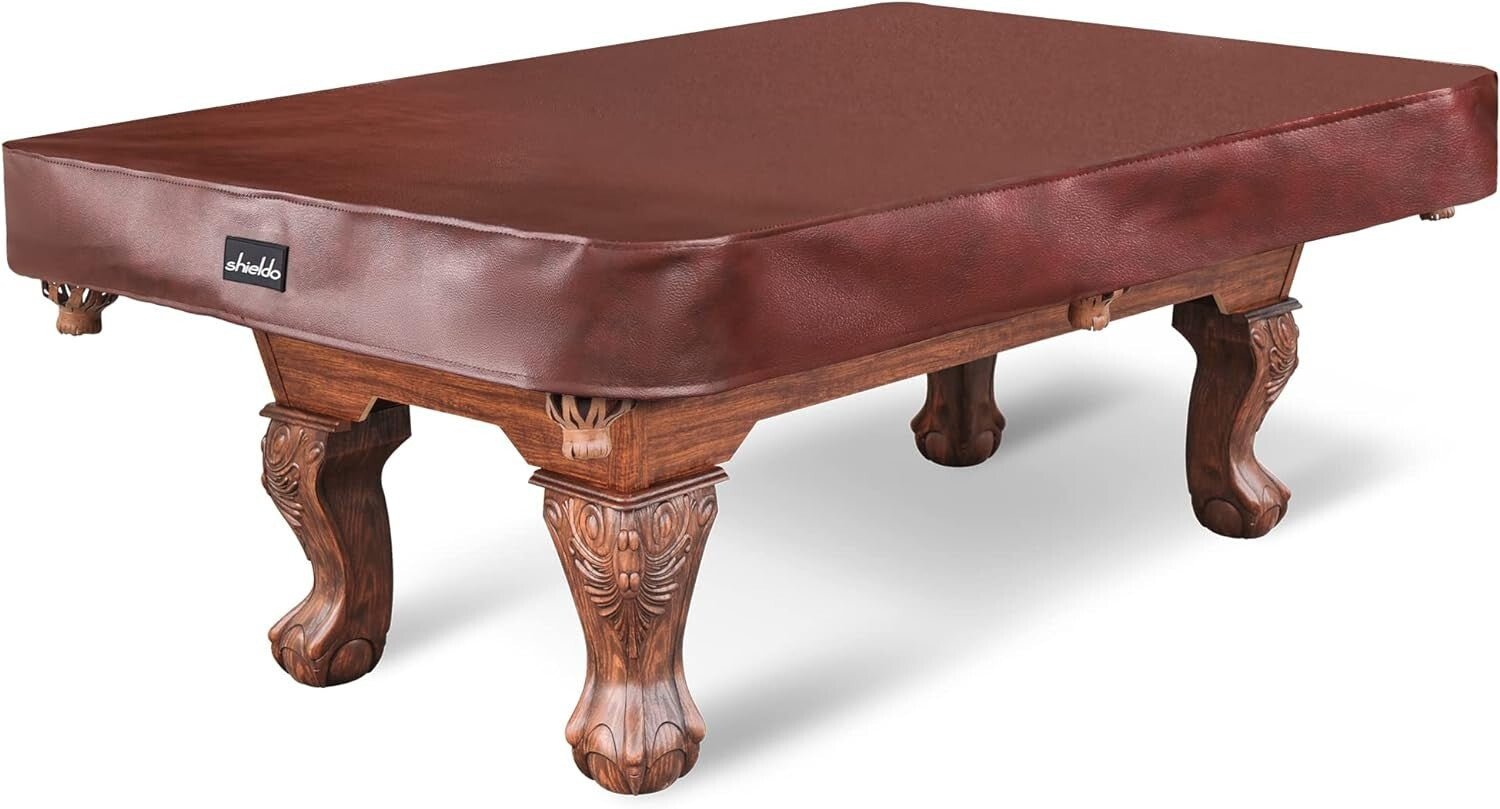 Eco-Friendly Waterproof Leatherette Pool Table Cover for Size 7 to 9 Feet
