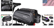 Load image into Gallery viewer, Reflective Waterproof Bike Bag - 9.5L Capacity Trunk Carrier with Shoulder Strap