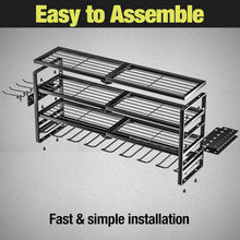 Load image into Gallery viewer, 32-Inch Heavy-Duty Power Tool Organizer with 4 Layers for Efficient Garage Use