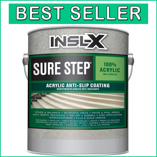 Saddle Brown Acrylic Anti-Slip Paint, 1 Gallon - Ideal for Interior/Exterior Use