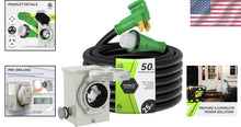 Load image into Gallery viewer, 50 Amp Generator Cord 25FT with Pre-Drilled Power Inlet Box Kit, Durable &amp; Safe