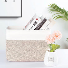 Load image into Gallery viewer, Chic 3-Piece Rectangular Storage Baskets with Slit Handles - Nursery &amp; Playroom