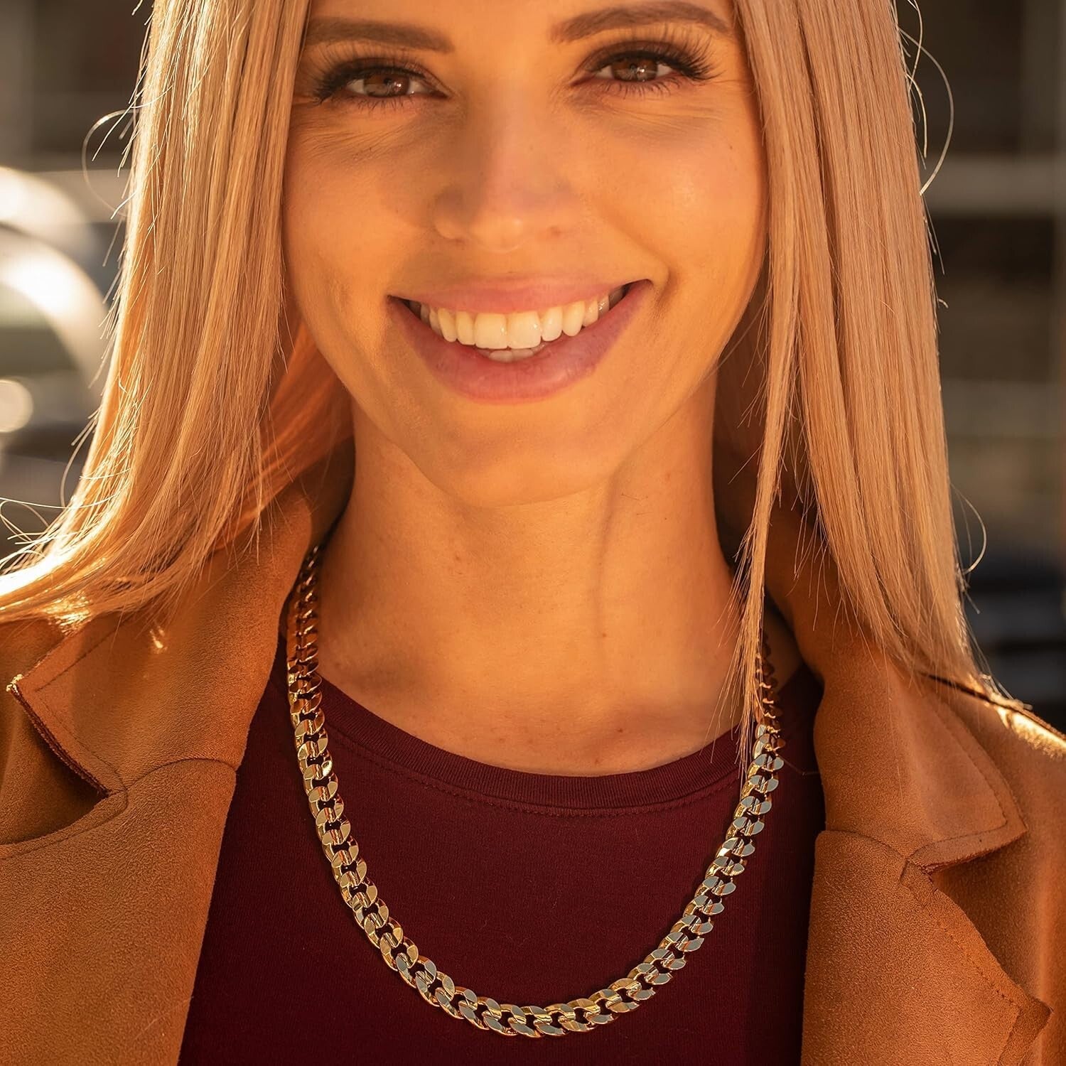 6mm & 9.5mm Gold or White Gold Plated Cuban Link Chain - Lifetime Warranty