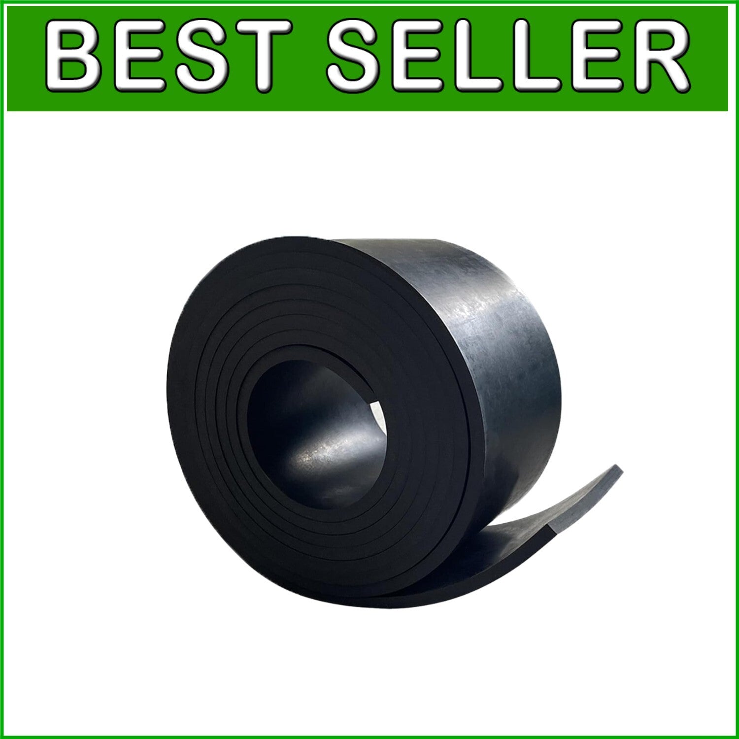 Flexible Solid Rubber Sheet, 1/4" x 4" x 10' - Perfect for Crafting and Flooring