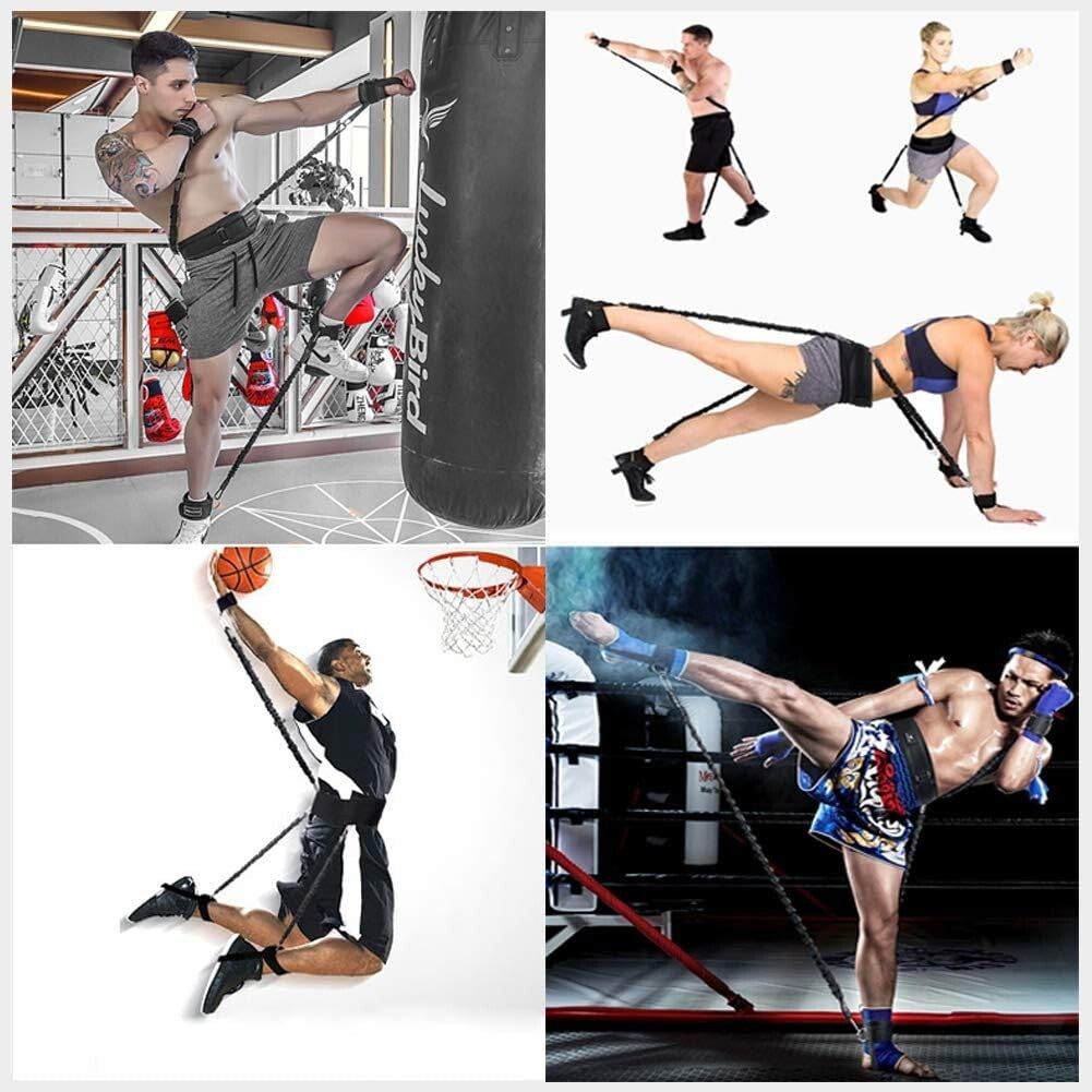 Ultimate 250lb Resistance Strap System for Boxing, MMA & Speed Training Success