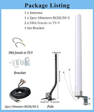 Load image into Gallery viewer, Omni-Directional 4G LTE MIMO Antenna with 10M Cable for Enhanced Internet Speed