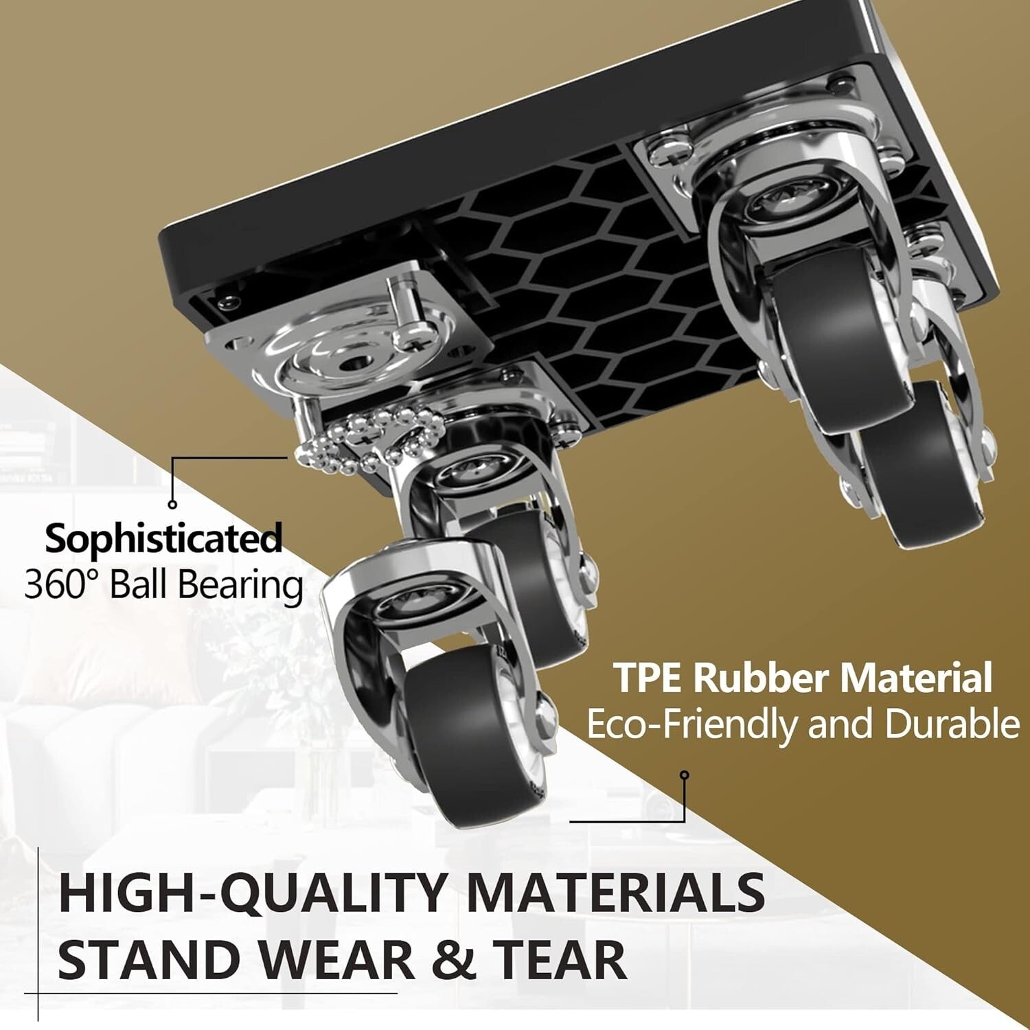 Lightweight Furniture Mover with 500 lb Load & Multi-Surface Compatibility