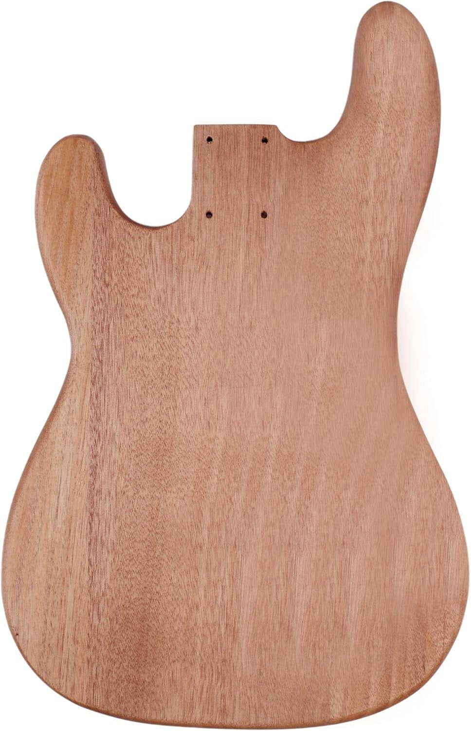 4-String DIY Electric Bass Guitar Kit with Polished Mahogany & Chrome Hardware