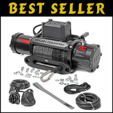 Load image into Gallery viewer, 12V Electric Winch with 12,000 LB Capacity &amp; Wireless Control for Off-Road Use