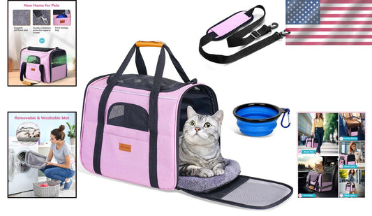 Soft-Sided Cat Carrier for Medium Cats - Spacious & Durable Travel Solution