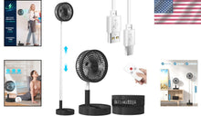 Load image into Gallery viewer, Super Quiet Telescopic Desk/Stand Fan - 7200mAh Battery &amp; 4 Speed Settings