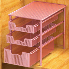Load image into Gallery viewer, Compact 3-Tier Sliding Basket Organizer for Easy Access - Perfect for Kitchens
