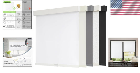 Innovative Free-Stop Thermal Insulated Roller Shades – UV Protection & Valance