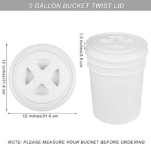 Load image into Gallery viewer, Set of 4 Reusable 5-Gallon Bucket Seal Lids - Airtight Food Storage Solution