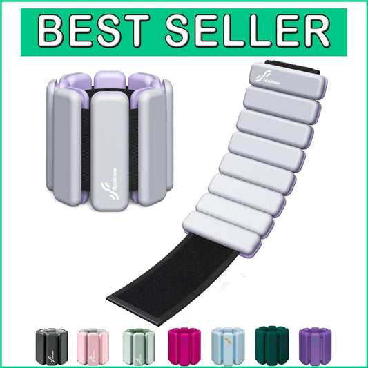 Durable Waterproof Wrist & Ankle Weights - Adjustable 2 lb/4 lb Set for Fitness