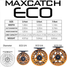 Load image into Gallery viewer, Ambidextrous Fly Fishing Reel 3/4wt to 7/8wt - Lightweight for Easy Handling