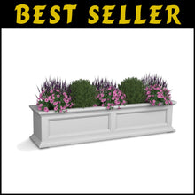 Load image into Gallery viewer, Rectangular 4ft Self-Watering Planter - Weather Resistant for Vibrant Blossoms