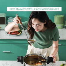 Load image into Gallery viewer, Gifting Delight: Premium 8-Piece Stainless Steel &amp; Wood Utensils Kitchen Set