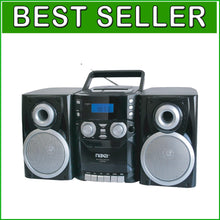 Load image into Gallery viewer, Portable CD Player Boombox with Detachable Speakers &amp; AM/FM Stereo Radio