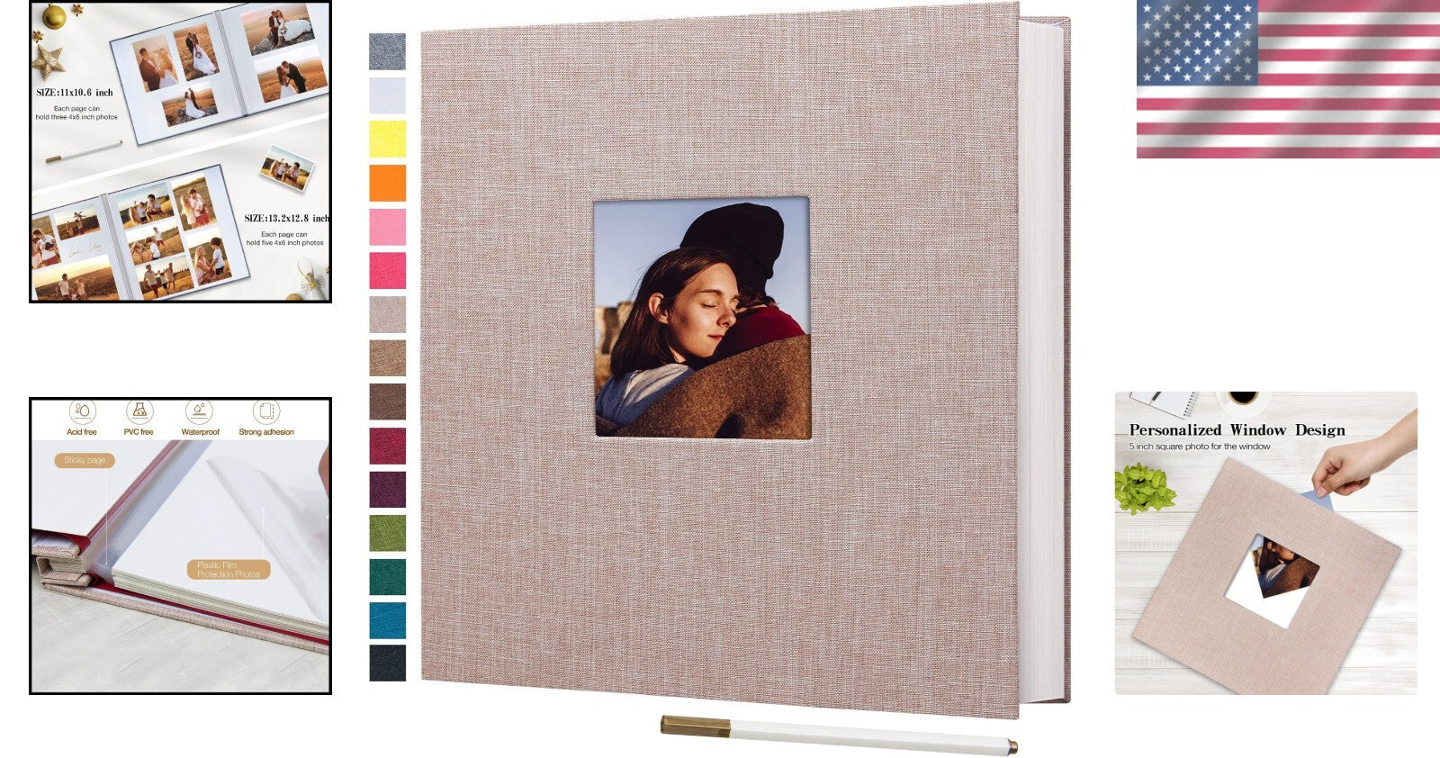 80-Page Elegant DIY Photo Album - Perfect for Mother's Day & Anniversaries