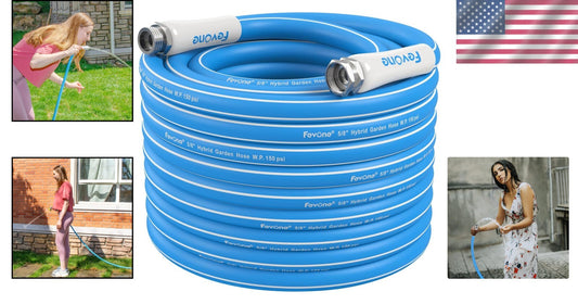 Durable 75ft Garden Hose - 600 PSI, Kink-Resistant & Safe for Drinking Water