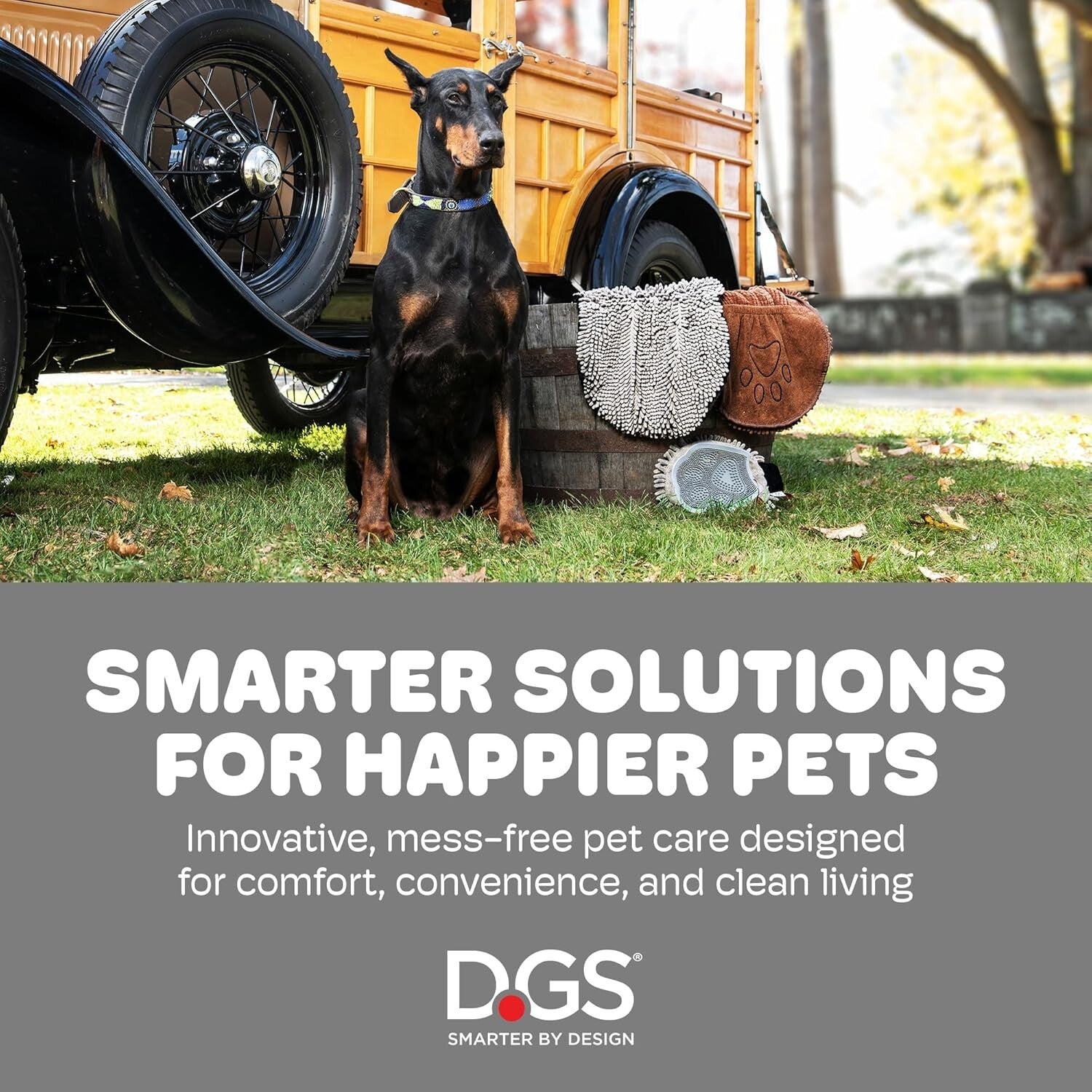 Versatile Pacific Blue Dog Door Mat - Absorbs Mud & Water Fast, Machine Washable