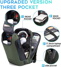 Load image into Gallery viewer, Waterproof Tech Backpack with Smart Lock &amp; Fast Charging for Adventurous Adults