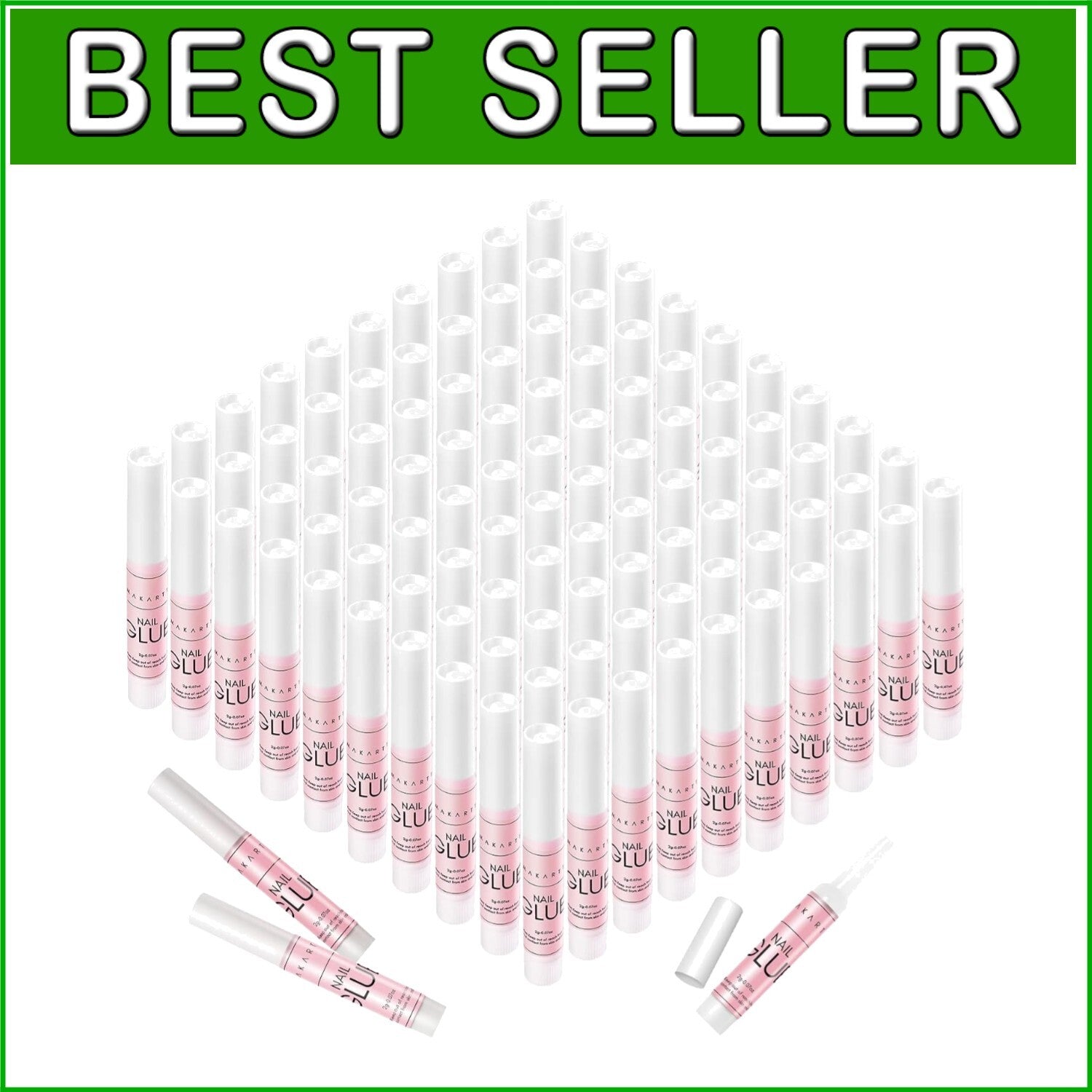 Ethyl Cyanoacrylate Nail Glue: 100PCS High-Efficiency Long Lasting Adhesive