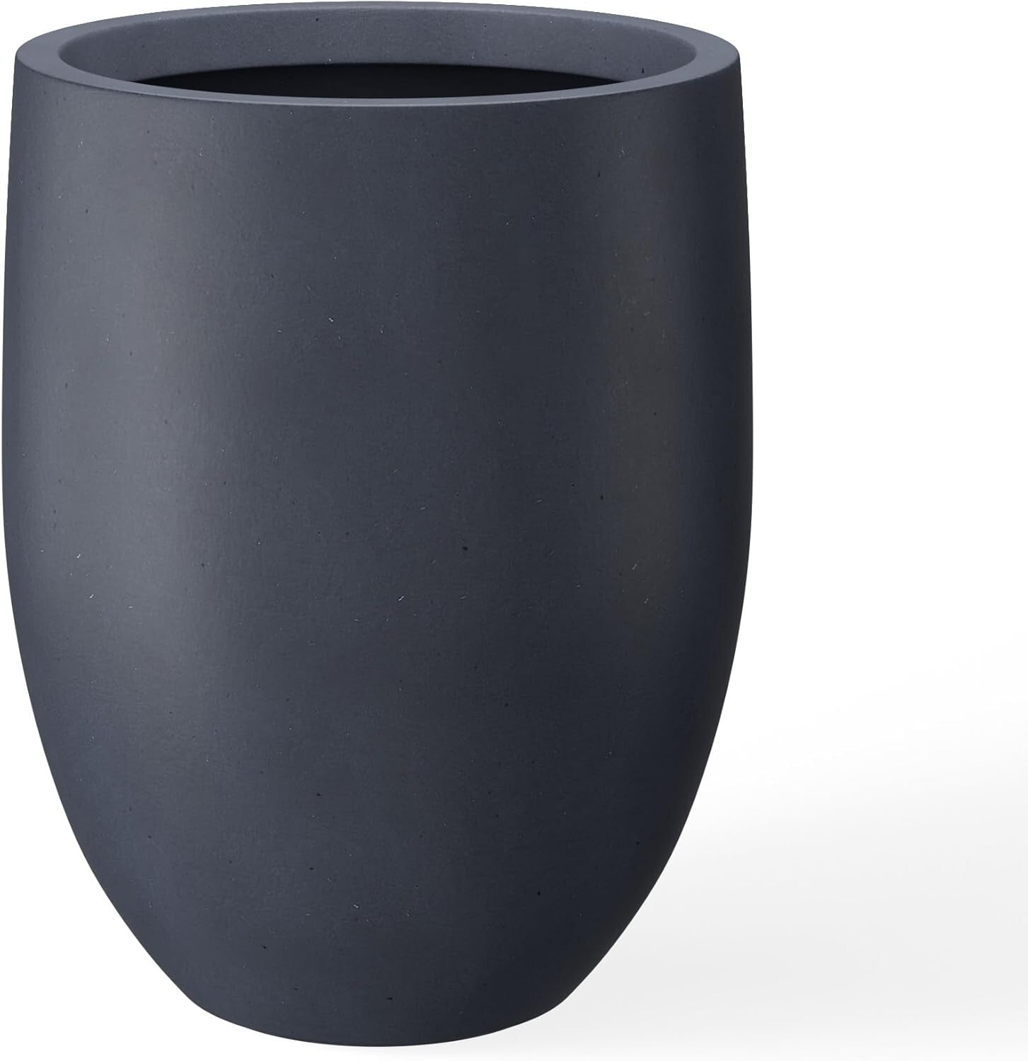 Elegant 21.7" H Dark Gray Concrete Planter - Perfect for Indoor & Outdoor Spaces