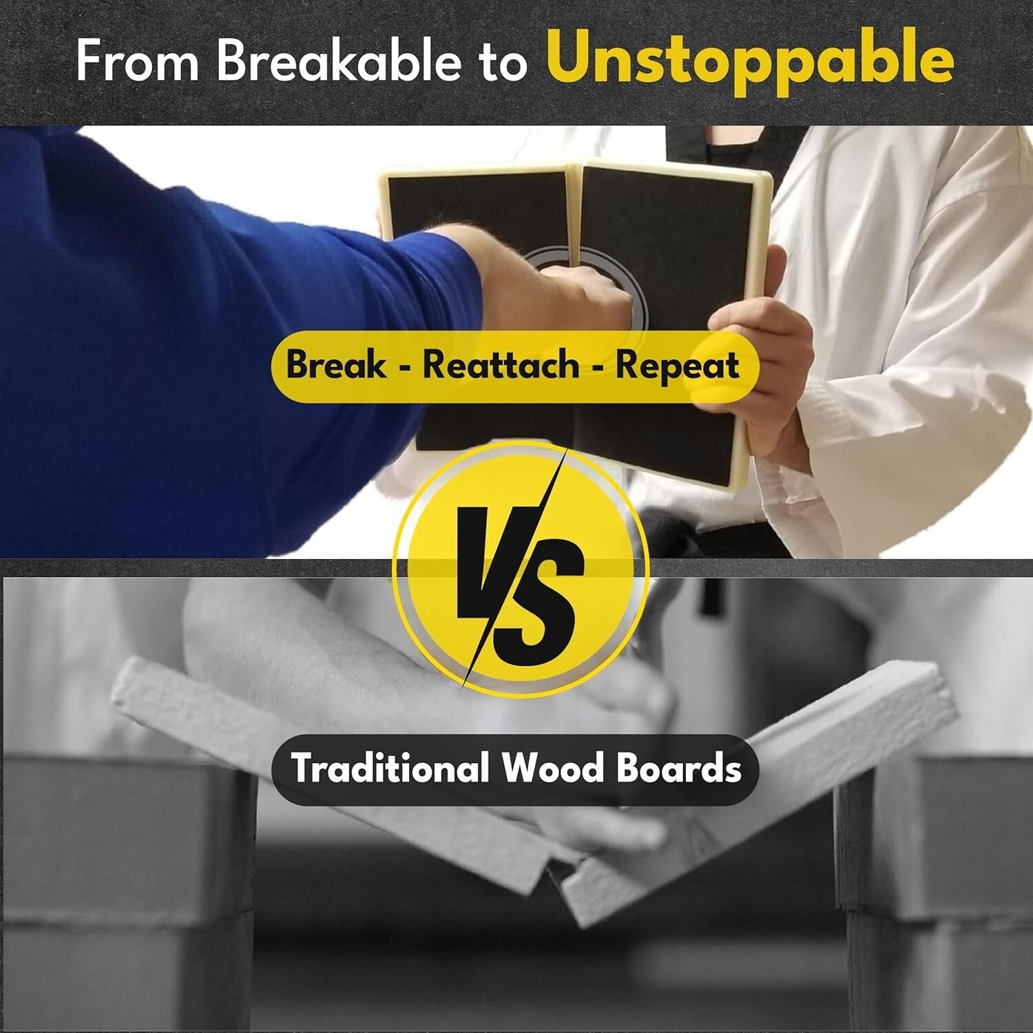 Durable Rebreakable Karate Board - Eco-Friendly Training for Young and Old