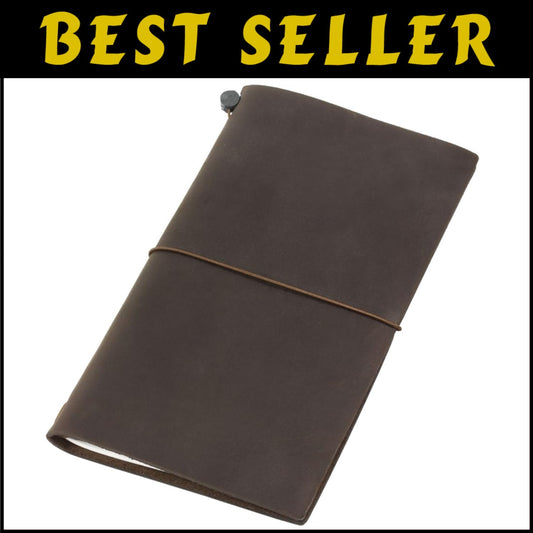Classic Traveler's Notebook with Customizable Leather Cover - Ideal for Writers