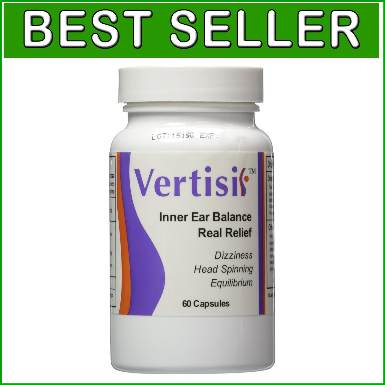 Effective Vertigo Relief with 60 Capsules - Natural Motion Sickness Support