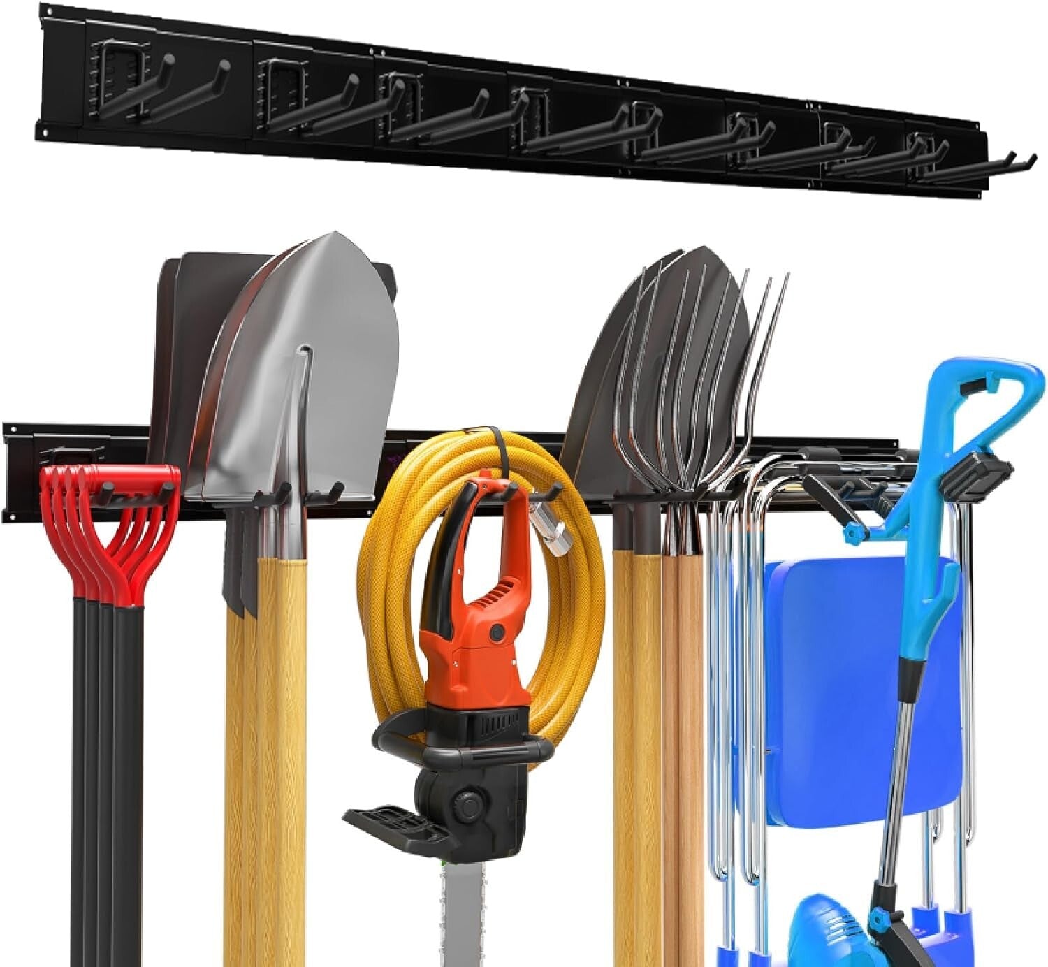 440lb Max Load Garage Tool Storage Rack - Secure Your Tools Effortlessly