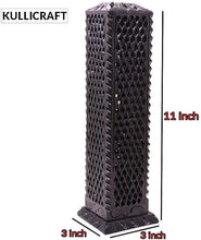 Load image into Gallery viewer, Intricate Handmade Black Soapstone Incense Stick Tower - Ideal for Gifting