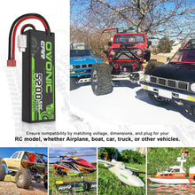 Load image into Gallery viewer, 5200mAh 7.4V Lipo Battery with Deans Connector - Compatible with RC Vehicles