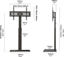 Load image into Gallery viewer, Elegant Swivel TV Stand with Cable Management for 32-75 Inch Flat/Curved Screens