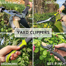 Load image into Gallery viewer, Compound Action Loppers and Hedge Clippers Set - Sharp &amp; Efficient Garden Tools
