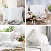 Load image into Gallery viewer, Decorative 24x24 Outdoor Pillow Inserts - 4 Pack Microfiber for Style &amp; Comfort