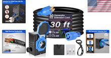 Load image into Gallery viewer, ETL Certified 30 Amp 30 FT Generator Extension Cord with Pre-Drilled Inlet Box