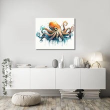 Load image into Gallery viewer, Luxury DIY Acrylic Paint by Number Kit - Framed Octopus Theme for Adults