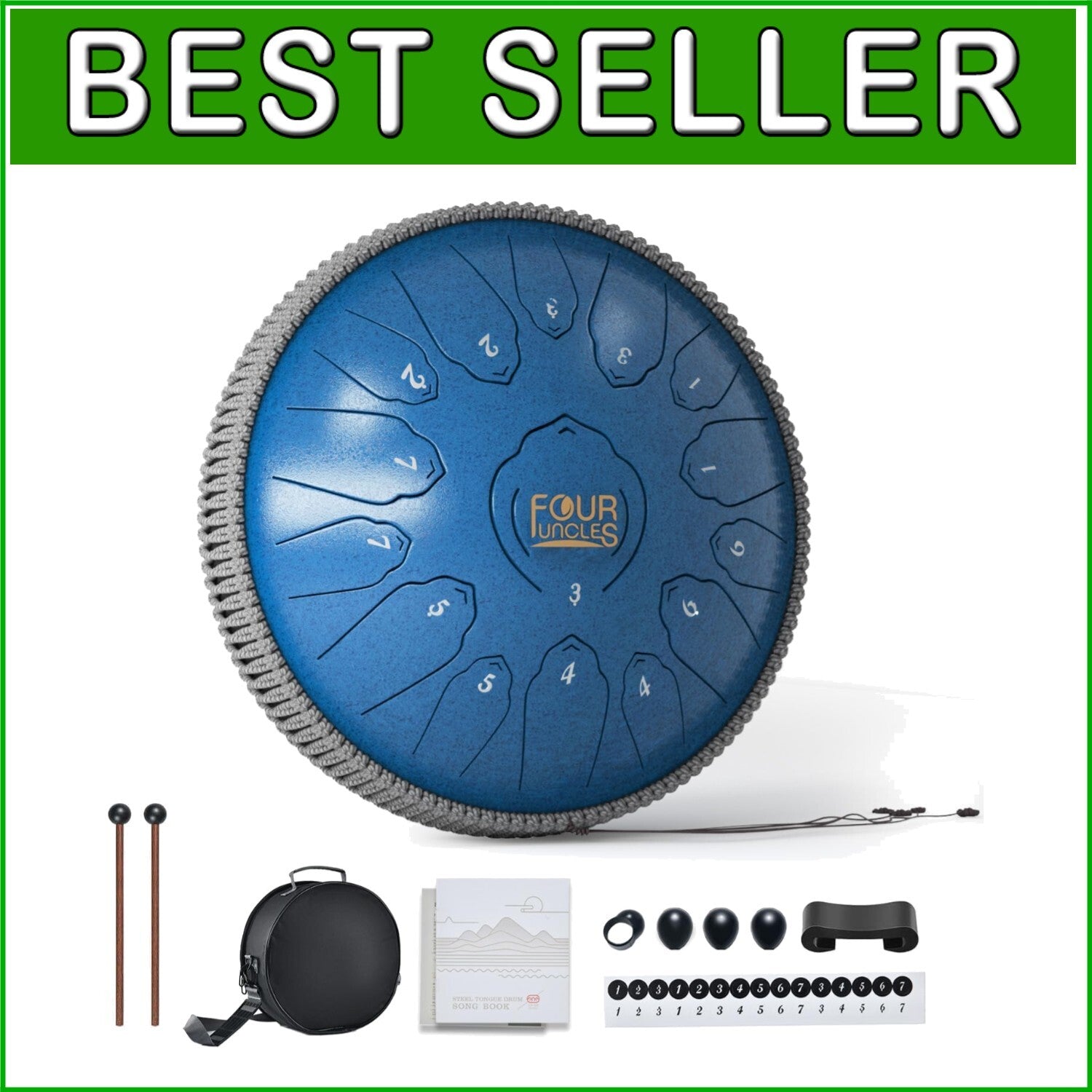 Ethereal 13-Inch Steel Drum Gift Set – Perfect for Meditation & Relaxation