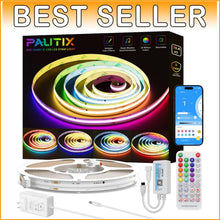 Load image into Gallery viewer, Flexible 16.4ft RGB Smart LED Strip; Music Sync &amp; Timer Functions Included