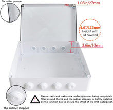 Load image into Gallery viewer, Durable IP65 Waterproof Junction Box for Electrical Projects - 15.7x13.8x4.7in