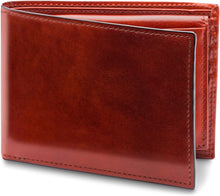 Load image into Gallery viewer, Full Grain Leather Wallet for Men - Slim Design with ID Passcase &amp; Cognac Color