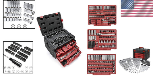 450-Piece Drive Socket Set 1/2, 1/4, 3/8
