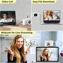Load image into Gallery viewer, 2024 4K Digital Camera with 48MP and 180° Flip Screen - Perfect for Vlogging